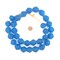 Jumbo Bicone Recycled Glass Beads - Beaded Wall Hangings - Extra Large African Sea Glass Beads 25mm - The Bead Chest (Azul)